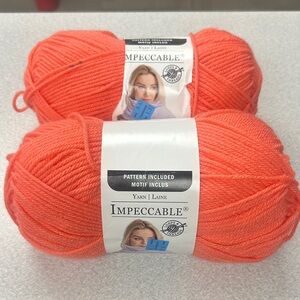 Impeccable Coral Yarn Skeins